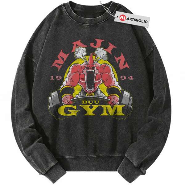 Gym Majin Buu Sweatshirt, Dragon Ball Sweatshirt, DBZ Sweatshirt, Anime Sweatshirt, Vintage Sweatshirt