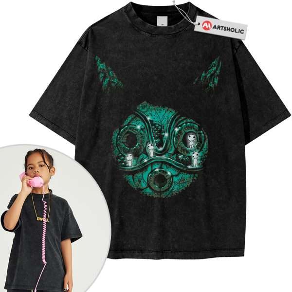 Princess Mononoke Tee For Kids, Studio Ghibli Tee For Kids, Anime Tee For Kids, Vintage Tee For Kids