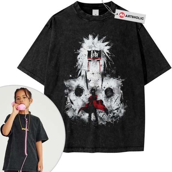 Jiraiya Tee For Kids, Naruto Tee For Kids, Anime Tee For Kids, Vintage Tee For Kids