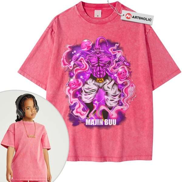 Majin Buu Shirt For Kids, Dragon Ball Z Shirt For Kids, DBZ Shirt For Kids, Anime Shirt For Kids, Vintage Tee For Kids