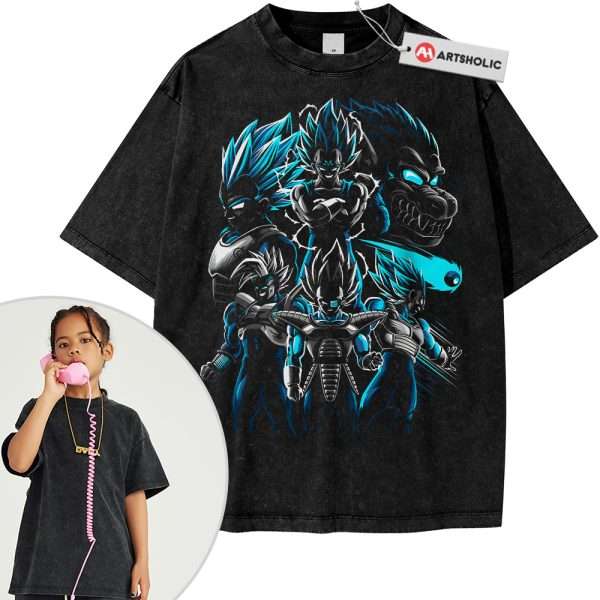 Vegeta Tee For Kids, Dragon Ball Z Tee For Kids, DBZ Tee For Kids, Anime Tee For Kids, Vintage Tee For Kids