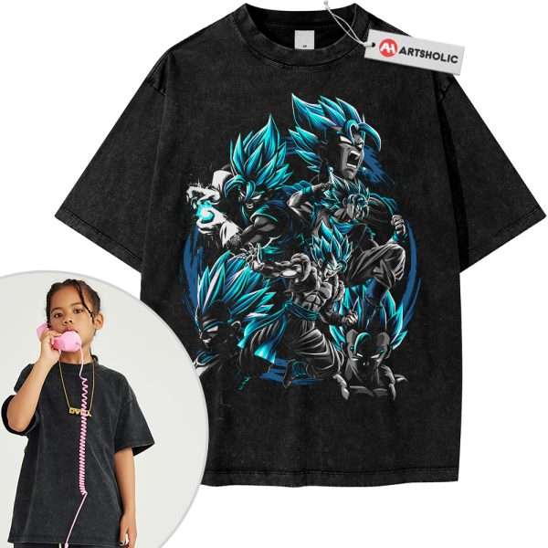 Gogeta Tee For Kids, Dragon Ball Z Tee For Kids, DBZ Tee For Kids, Anime Tee For Kids, Vintage Tee For Kids