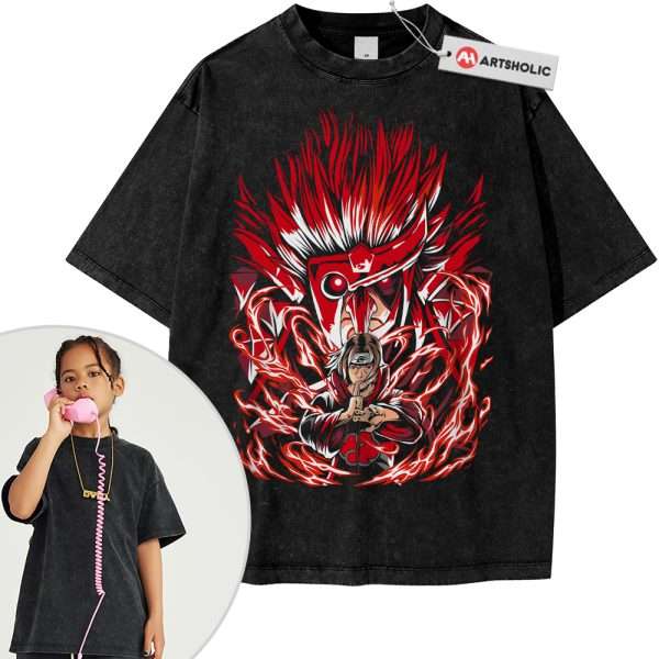 Itachi Uchiha Tee For Kids, Naruto Tee For Kids, Anime Tee For Kids, Vintage Tee For Kids
