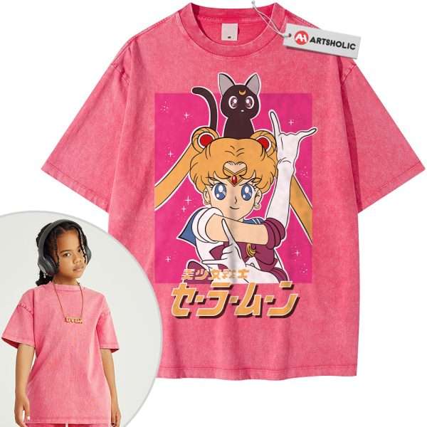 Usagi Tsukino Shirt For Kids, Sailor Moon Shirt For Kids, Anime Shirt For Kids, Vintage T-Shirt For Kids