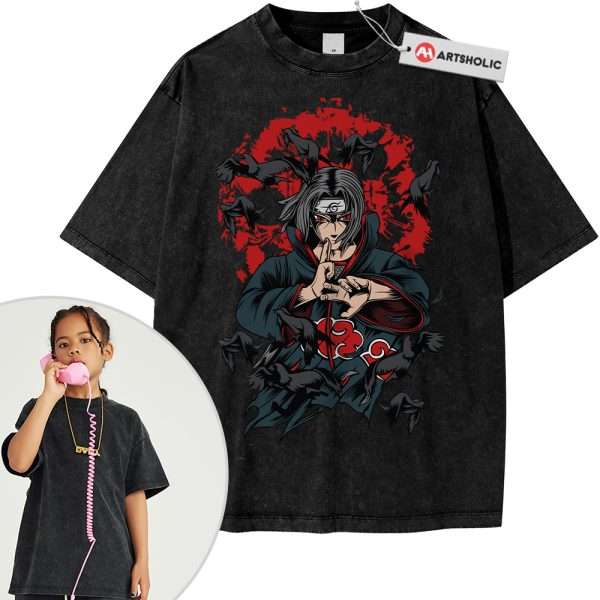 Itachi Uchiha Tee For Kids, Naruto Tee For Kids, Anime Tee For Kids, Vintage Tee For Kids