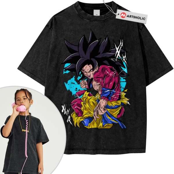 Son Goku Tee For Kids, Dragon Ball Z Tee For Kids, DBZ Tee For Kids, Anime Tee For Kids, Vintage Tee For Kids