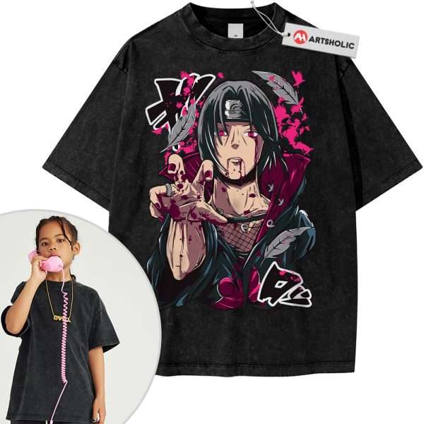 Itachi Uchiha Tee For Kids, Naruto Tee For Kids, Anime Tee For Kids, Vintage Tee For Kids