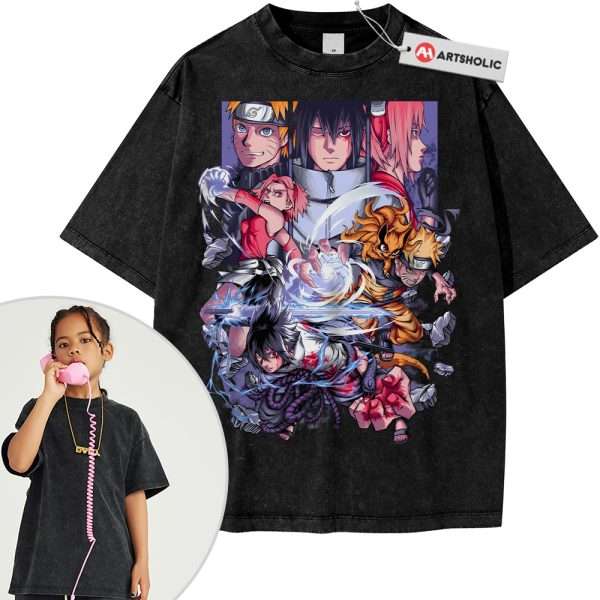 Naruto Shirt For Kids, Anime Shirt For Kids, Vintage T-Shirt For Kids