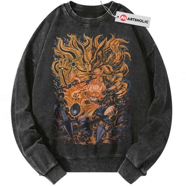 Naruto Sweatshirt, Kurama Sweatshirt, Anime Sweatshirt, Vintage Sweatshirt