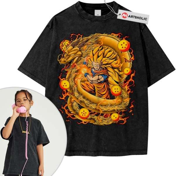 Son Goku Shirt For Kids, Dragon Ball Z Shirt For Kids, DBZ Shirt For Kids, Anime Shirt For Kids, Vintage Tee For Kids