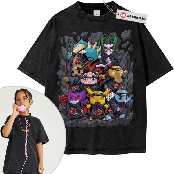 Pokemon Shirt For Kids, Anime Shirt For Kids, Vintage Tee For Kids