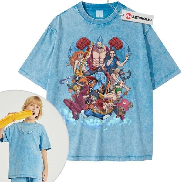 One Piece Shirt For Kids, Anime Shirt For Kids, Vintage Tee For Kids