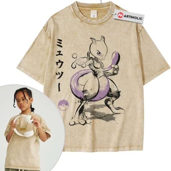 Mewtwo Shirt For Kids, Pokemon Shirt For Kids, Anime Shirt For Kids, Vintage Tee For Kids