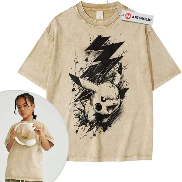 Pikachu Shirt For Kids, Pokemon Shirt For Kids, Anime Shirt For Kids, Vintage Tee For Kids