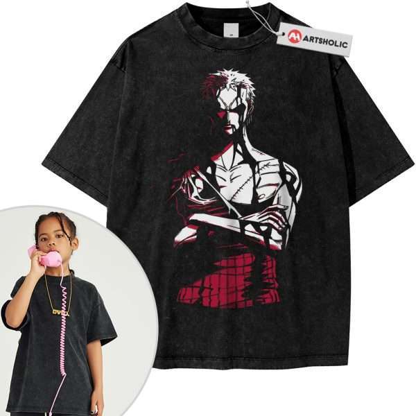 Roronoa Zoro Shirt For Kids, One Piece Shirt For Kids, Anime Shirt For Kids, Vintage Tee For Kids