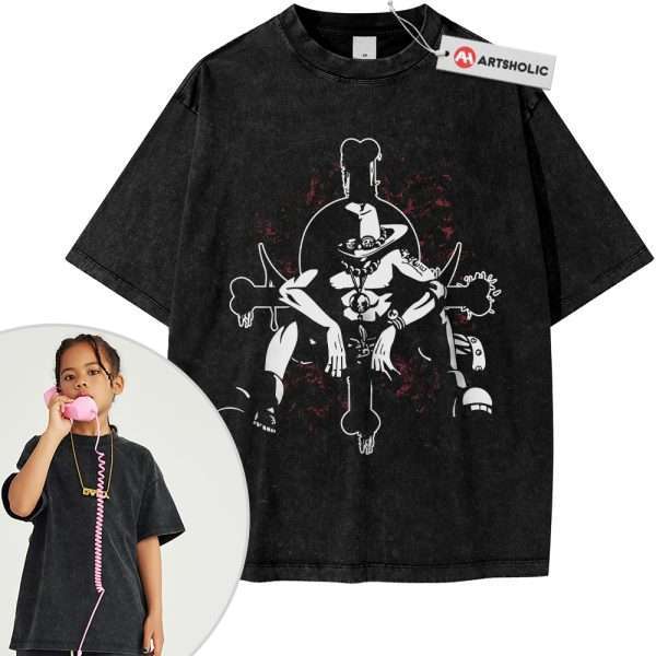 Portgas D Ace Shirt For Kids, One Piece Shirt For Kids, Anime Shirt For Kids, Vintage Tee For Kids