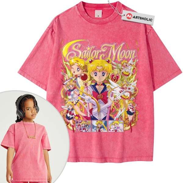 Usagi Tsukino Shirt For Kids, Sailor Moon Shirt For Kids, Anime Shirt For Kids, Vintage T-Shirt For Kids