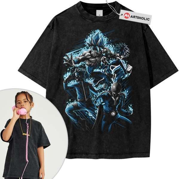 Son Goku Shirt For Kids, Deku Shirt For Kids, Saitama Shirt For Kids, Naruto Shirt For Kids, Anime Shirt For Kids, Vintage T-Shirt For Kids