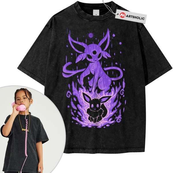 Espeon Shirt For Kids, Eevee Shirt For Kids, Pokemon Shirt For Kids, Anime Shirt For Kids, Vintage Tee For Kids