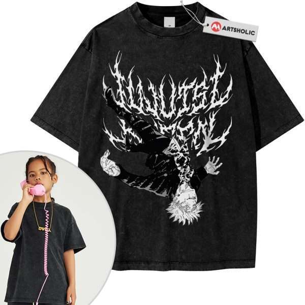 Satoru Gojo Shirt For Kids, Jujutsu Kaisen Shirt For Kids, Anime Shirt For Kids, Vintage Tee For Kids