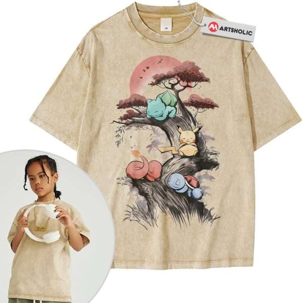 Bulbasaur Shirt For Kids, Squirtle Shirt For Kids, Charmander Shirt For Kids, Pikachu Shirt For Kids, Pokemon Shirt For Kids, Anime Shirt For Kids, Vintage Tee For Kids