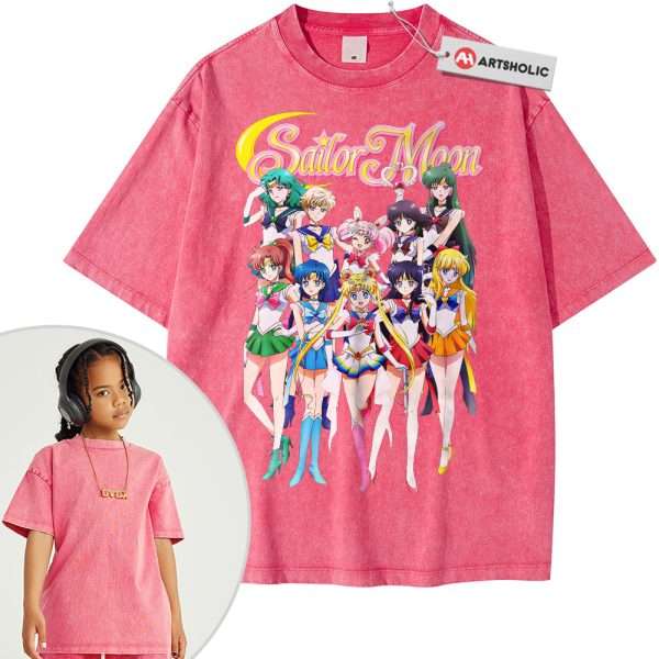 Sailor Moon Shirt For Kids, Anime Shirt For Kids, Vintage T-Shirt For Kids