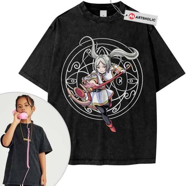 Frieren: Beyond Journey's End Shirt For Kids, Anime Shirt For Kids, Vintage Tee For Kids