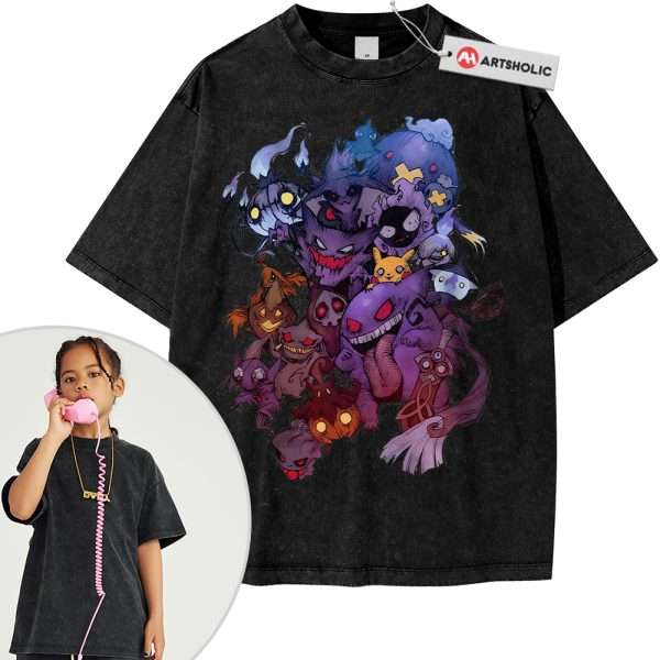 Halloween Pokemon Shirt For Kids, Anime Shirt For Kids, Vintage T-Shirt For Kids