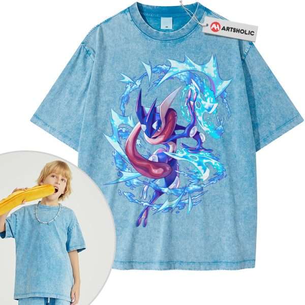 Greninja Shirt For Kids, Pokemon Shirt For Kids, Anime Shirt For Kids, Vintage T-Shirt For Kids