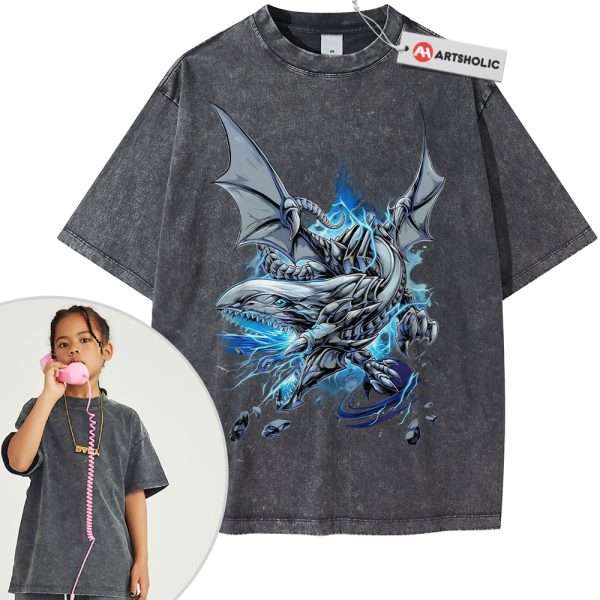 Blue-Eyes White Dragon Shirt For Kids, Anime Shirt For Kids, Vintage T-Shirt For Kids