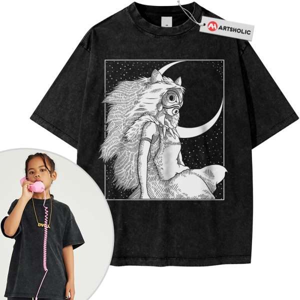 Princess Mononoke Shirt For Kids, Studio Ghibli Shirt For Kids, Anime Shirt For Kids, Vintage Tee For Kids