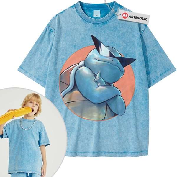 Squirtle Shirt For Kids, Pokemon Shirt For Kids, Anime Shirt For Kids, Vintage T-Shirt For Kids