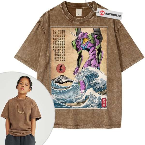 EVA-02 Shirt For Kids, Neon Genesis Evangelion Shirt For Kids, Anime Shirt For Kids, Vintage T-Shirt For Kids