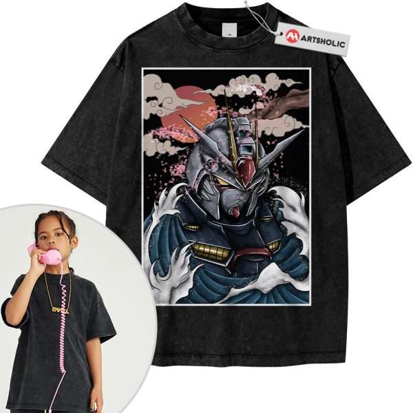 GAT-X105 Strike Gundam Shirt For Kids, Anime Shirt For Kids, Vintage T-Shirt For Kids