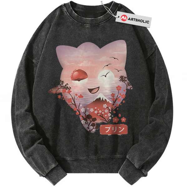 Jigglypuff Sweatshirt, Pokemon Sweatshirt, Anime Sweatshirt, Vintage Sweatshirt
