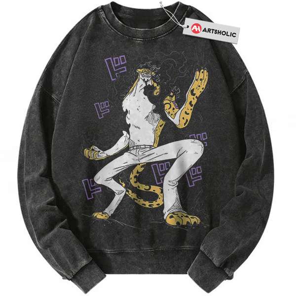 Rob Lucci Sweatshirt, One Piece Sweatshirt, Anime Sweatshirt, Vintage Sweatshirt