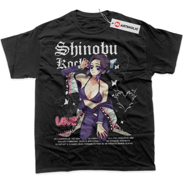Shinobu Kocho Shirt, Demon Slayer Shirt, Anime Shirt, Graphic T-Shirt