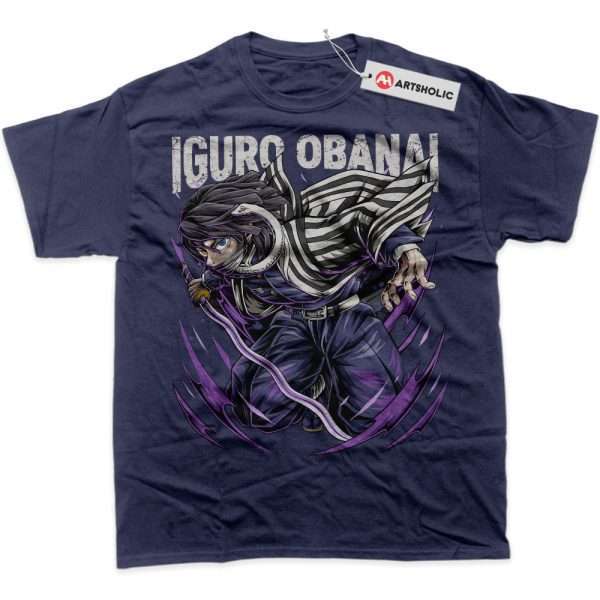 Obanai Iguro Shirt, Demon Slayer Shirt, Anime Shirt, Graphic T-Shirt