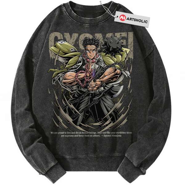 Gyomei Himejima Sweatshirt, Demon Slayer Sweatshirt, Anime Sweatshirt, Vintage Sweatshirt