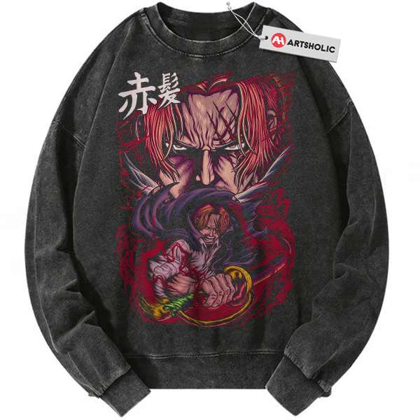 Shanks Sweatshirt, One Piece Sweatshirt, Anime Sweatshirt, Vintage Sweatshirt