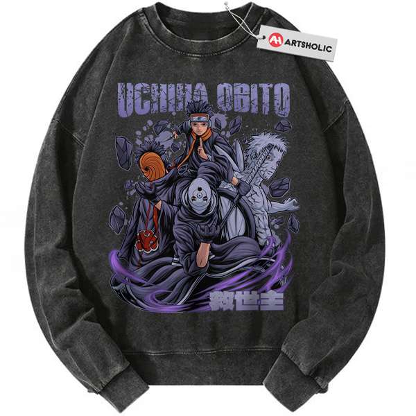 Obito Uchiha Sweatshirt, Naruto Sweatshirt, Anime Sweatshirt, Vintage Sweatshirt