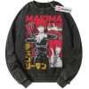 Makima Sweatshirt, Chainsaw Man Sweatshirt, Anime Sweatshirt, Vintage Sweatshirt