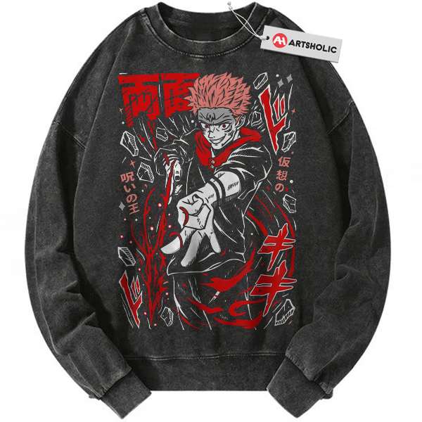 Yuji Itadori Sweatshirt, Jujutsu Kaisen Sweatshirt, Anime Sweatshirt, Vintage Sweatshirt