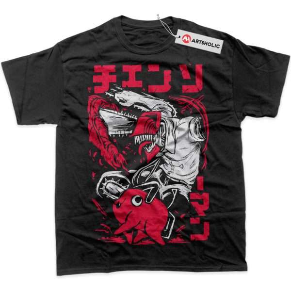 Pochita vs Denji Shirt, Chainsaw Man Shirt, Anime Shirt, Graphic Tee