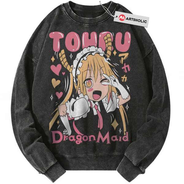 Tohru Sweatshirt, Miss Kobayashi's Dragon Maid Sweatshirt, Anime Sweatshirt, Vintage Sweatshirt