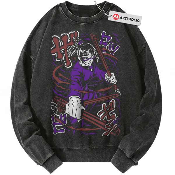 Maki Zenin Sweatshirt, Jujutsu Kaisen Sweatshirt, Anime Sweatshirt, Vintage Sweatshirt