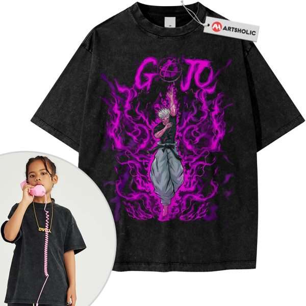 Satoru Gojo Shirt For Kids, Jujutsu Kaisen Shirt For Kids, Anime Shirt For Kids, Vintage T-Shirt For Kids