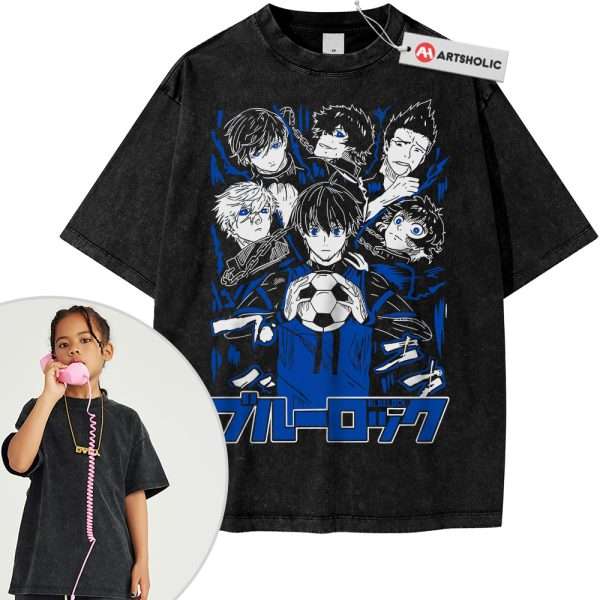 Team Z Shirt For Kids, Blue Lock Shirt For Kids, Anime Shirt For Kids, Vintage T-Shirt For Kids