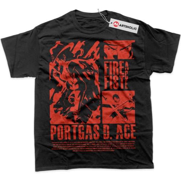 Portgas D Ace Shirt, One Piece Shirt, Anime Shirt, Graphic Tee
