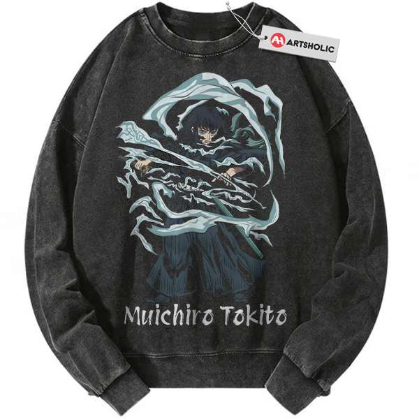 Muichiro Tokito Sweatshirt, Demon Slayer Sweatshirt, Anime Sweatshirt, Vintage Sweatshirt